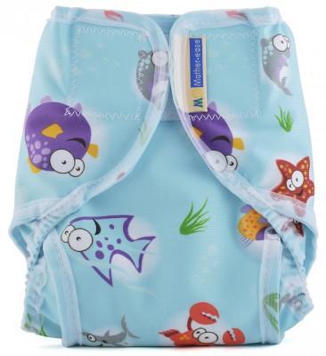 Mother-ease| Rikki Wrap Nappy Cover Ocean | Earthlets.com | | reusable nappies nappy covers