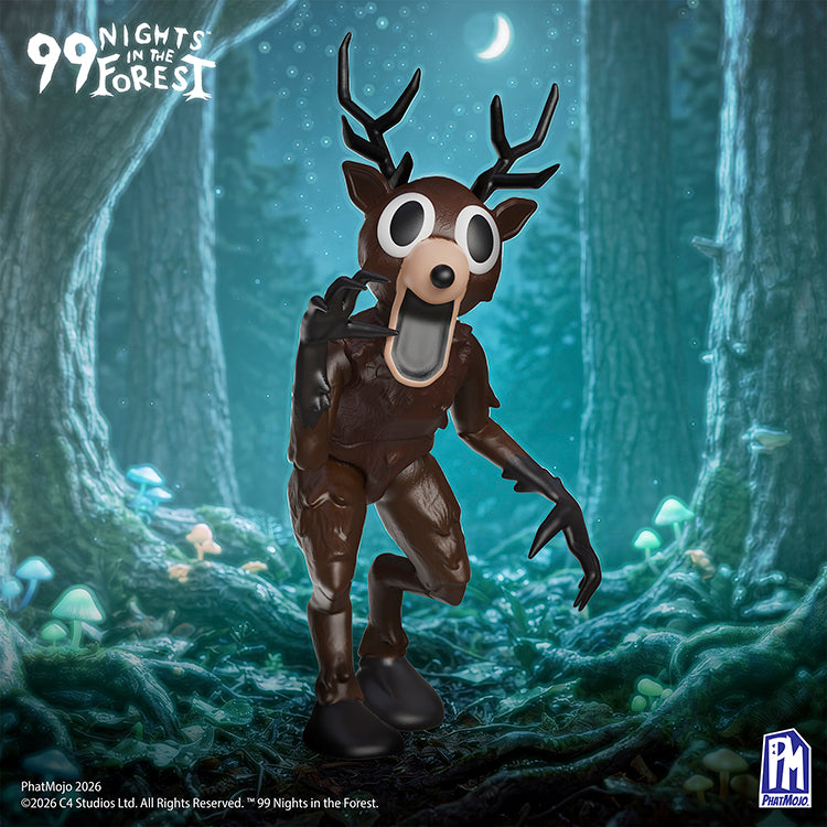 99 Nights In The Forest Series 1 8inch Action Figure - Deer in a mystical forest setting with enchanted lighting.
