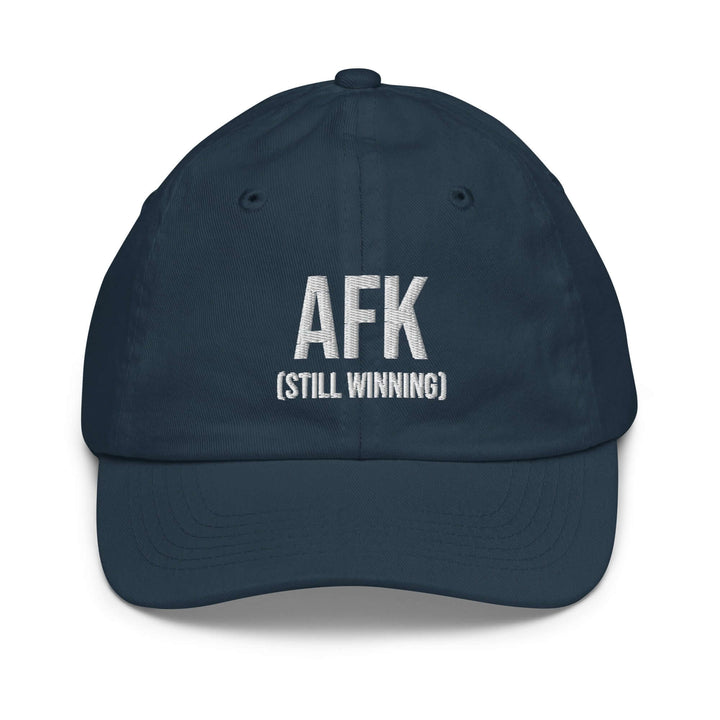 AFK Youth baseball cap with adjustable strap and breathable eyelets, ideal for sun protection during activities.