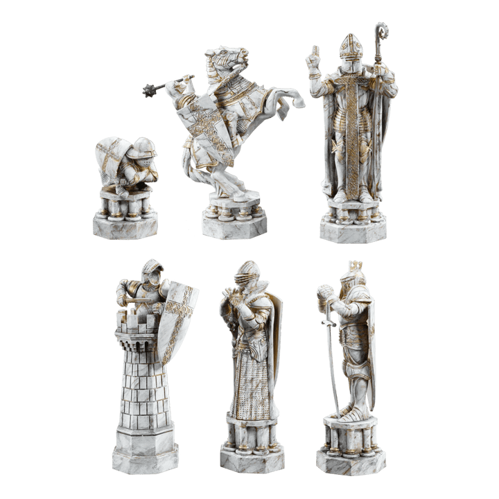 Harry Potter Final Challenge Chess Set beautifully detailed chess pieces featuring unique designs.
