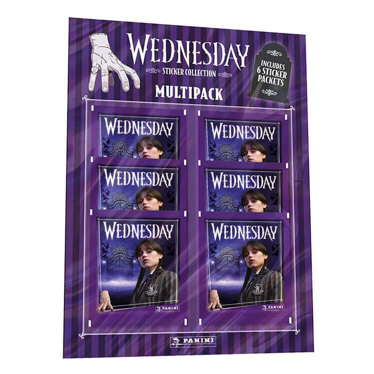Panini Wednesday 2 Sticker Eco Blister – Rückkehr an die Nevermore Academy | 35 Sticker + Nageltattoo