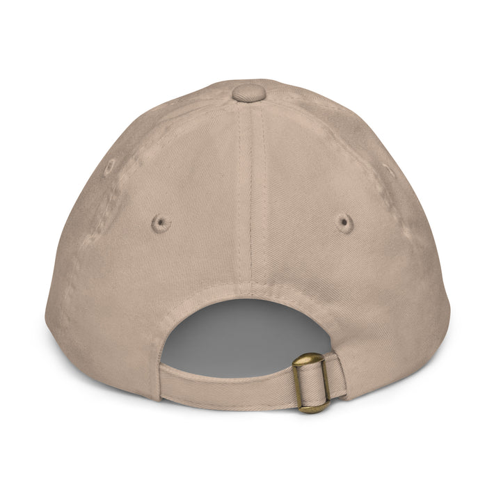 Back view of the Oddy Pro Youth baseball cap showing adjustable strap and eyelets for breathability.